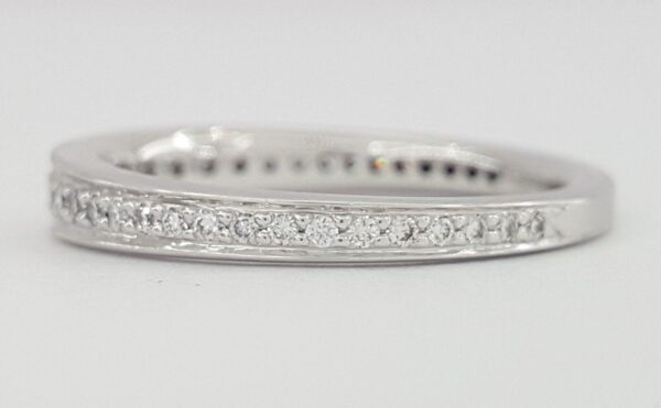 Ritani 92378AR 0.35 ct 18K White Gold Pavé Round Cut Diamond Ring Rtl 3,045