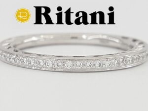 Ritani Anadaré 24170 0.13 ct 18K White Gold Round Cut Diamond Ring