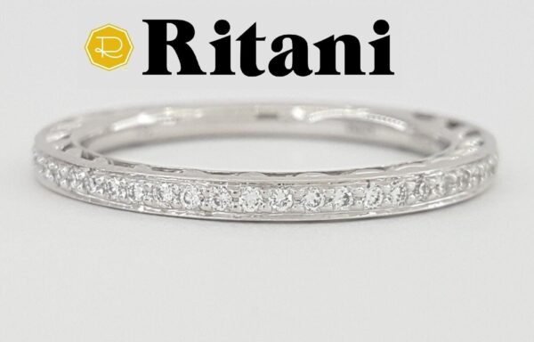 Ritani Anadaré 24170 0.13 ct 18K White Gold Round Cut Diamond Ring