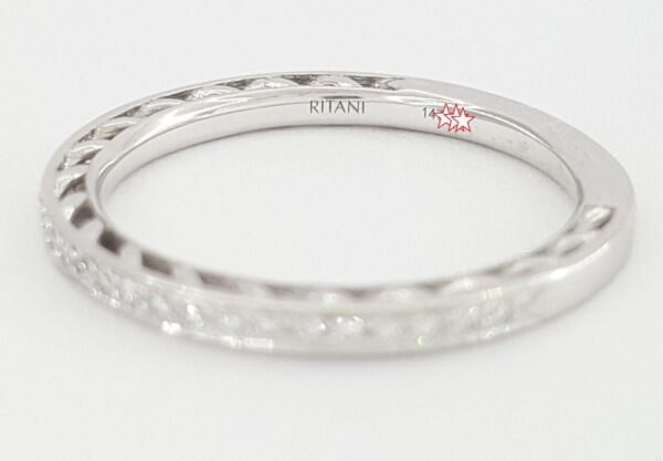 Ritani Anadaré 24170 0.13 ct 18K White Gold Round Cut Diamond Ring