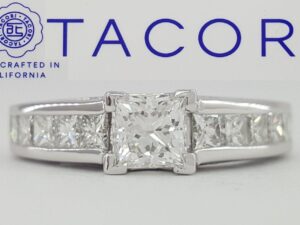 TACORI Neotarè Princess Diamond Engagement Ring 18K Gold AGS 1.90 ct Rtl 13,090