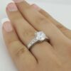 Tacori Platinum Hand Engraved Engagement Ring 0.3 ct Model HT2196 Retail 4,930