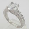 Tacori Platinum Hand Engraved Engagement Ring 0.3 ct Model HT2196 Retail 4,930