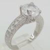 Tacori Platinum Hand Engraved Engagement Ring 0.3 ct Model HT2196 Retail 4,930