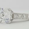 Tacori Platinum Hand Engraved Engagement Ring 0.3 ct Model HT2196 Retail 4,930