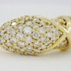 Vintage Hammerman Brothers 18K Yellow Gold Pave Diamond X Statement Ring 2.1 ct