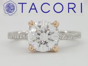 0.3 ct Simply TACORI 2561PKRD7 Platinum 18K Semi-Mount Engagement Ring 6,700