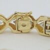 Vintage 1.76 ct Round Cut Diamonds 14K Gold Ribbon Tennis Bracelet 31 Grams 6"