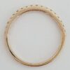 0.27 ct 14k Rose Gold Haft Circle Round Diamonds Wedding Band 1.9mm Rtl 995
