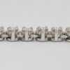 Round Diamond 14K White Gold Straight Line Tennis Necklace 5.41 ct 17" Rtl 17K