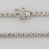 Round Diamond 14K White Gold Straight Line Tennis Necklace 5.41 ct 17" Rtl 17K