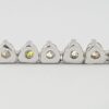 Round Diamond 14K White Gold Straight Line Tennis Necklace 5.41 ct 17" Rtl 17K