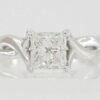 Princess Ideal Cut Diamond Engagement Ring 1.05 ct D VS2 GIA Retail 7,500