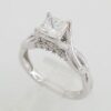 Princess Ideal Cut Diamond Engagement Ring 1.05 ct D VS2 GIA Retail 7,500