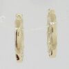 Emerald Cut Diamond Inside Out Oval Hoop Earrings 2 ct 14K Yellow Gold 17mm