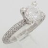 0.5 ct TACORI Crescent Platinum Semi-Mount Diamond Engagement Ring 5.6K