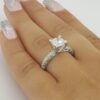 0.5 ct TACORI Crescent Platinum Semi-Mount Diamond Engagement Ring 5.6K