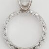 0.5 ct TACORI Crescent Platinum Semi-Mount Diamond Engagement Ring 5.6K