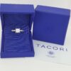 0.5 ct TACORI Crescent Platinum Semi-Mount Diamond Engagement Ring 5.6K