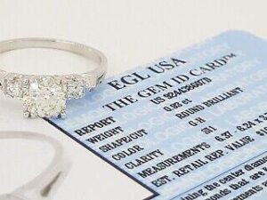 Three-Stone Round Brilliant Cut Diamond Ring EGL-USA 1.09 Platinum Rtl 10,515