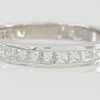0.44 ct 14K White Gold Channel Set Princess Cut Diamond Wedding Anniversary Band