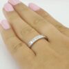 0.44 ct 14K White Gold Channel Set Princess Cut Diamond Wedding Anniversary Band