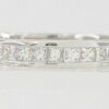 0.44 ct 14K White Gold Channel Set Princess Cut Diamond Wedding Anniversary Band