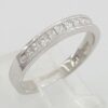 0.44 ct 14K White Gold Channel Set Princess Cut Diamond Wedding Anniversary Band