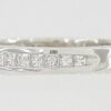 0.44 ct 14K White Gold Channel Set Princess Cut Diamond Wedding Anniversary Band