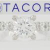 0.78 ct TACORI Platinum Semi-Mount Engagement Ring Rtl 8,020