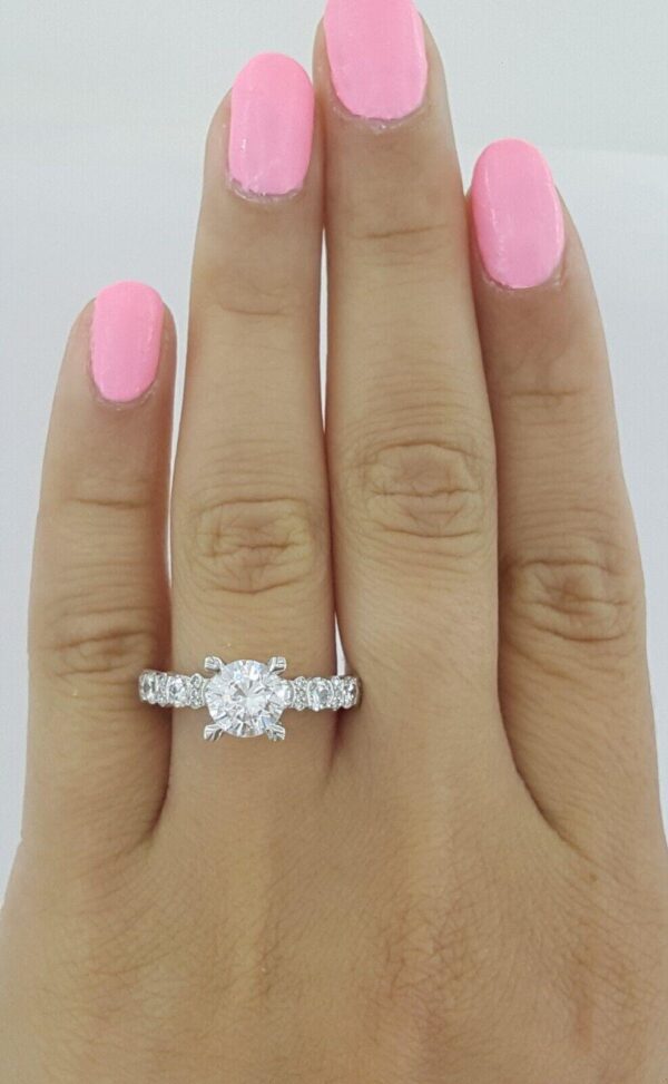 0.78 ct TACORI Platinum Semi-Mount Engagement Ring Rtl 8,020