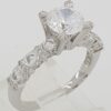 0.78 ct TACORI Platinum Semi-Mount Engagement Ring Rtl 8,020
