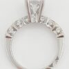0.78 ct TACORI Platinum Semi-Mount Engagement Ring Rtl 8,020