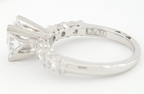 0.78 ct TACORI Platinum Semi-Mount Engagement Ring Rtl 8,020