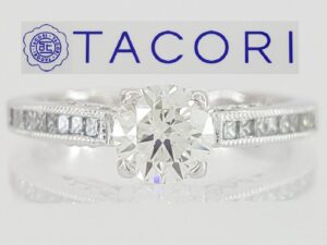 Simply Tacori 3005RD5.5 18k White Gold Engagement Ring 0.91 ct H/VS1 GIA 6,340