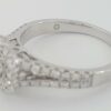 1.05 ct 14k White Gold Round Diamond Halo Split Shank Engagement Ring Rtl 3,495