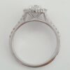 1.05 ct 14k White Gold Round Diamond Halo Split Shank Engagement Ring Rtl 3,495