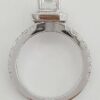 Supreme Semi-Mount Diamond Halo Engagement Ring 1.03 ct 18K White Gold