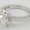Supreme Semi-Mount Diamond Halo Engagement Ring 1.03 ct 18K White Gold
