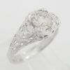 Art Deco Vintage 18k Gold Old European Diamond Engagement Ring 0.79 ct