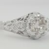 Art Deco Vintage 18k Gold Old European Diamond Engagement Ring 0.79 ct