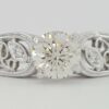 0.77 ct 14K White Gold Round Cut Diamond Engagement Ring EGL Rtl 6,635