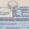 0.77 ct 14K White Gold Round Cut Diamond Engagement Ring EGL Rtl 6,635