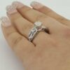 0.77 ct 14K White Gold Round Cut Diamond Engagement Ring EGL Rtl 6,635