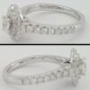 Vera Wang Love 0.75 ct Oval Diamond Double Halo Engagement Ring 14k Rtl 2,500