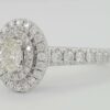 Vera Wang Love 0.75 ct Oval Diamond Double Halo Engagement Ring 14k Rtl 2,500