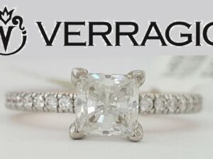 Verragio Tradition TR150P4-2WR 14K Two-Tone Semi-Mount Engagement Ring 0.45 ct