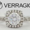 Verragio Venetian 136CU 14K Gold Cushion Halo Semi-Mount Engagement Ring 3,250