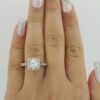 Verragio Venetian 136CU 14K Gold Cushion Halo Semi-Mount Engagement Ring 3,250