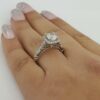 Verragio Venetian 136CU 14K Gold Cushion Halo Semi-Mount Engagement Ring 3,250